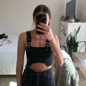 Black crop top
